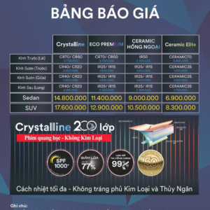 PHIM CÁCH NHIỆT 3M CR20 2 bang gia film cach nhiet 3m 1
